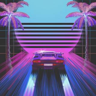 Neon cars mobile wallpaper