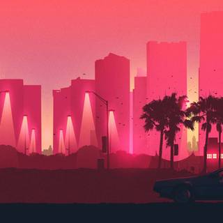 Retro 80s computer wallpaper