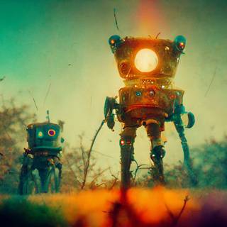 Mini robot wallpaper