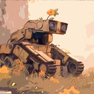 Mini robot wallpaper