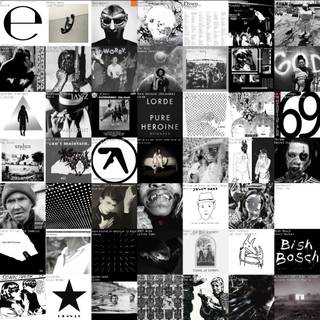 Black and white album covers wallpaper