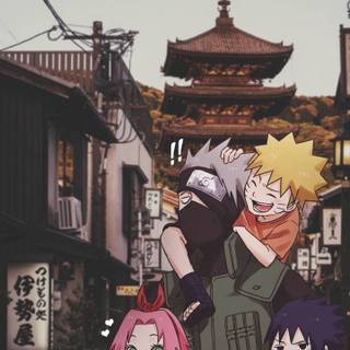 Naruto Team 7 phone wallpaper
