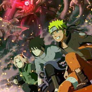 Naruto Team 7 phone wallpaper
