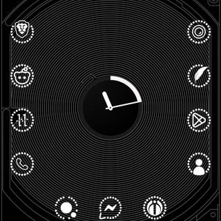 Transparent phone wallpaper