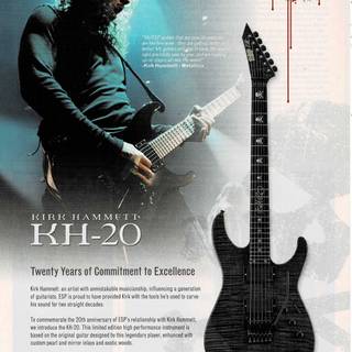 Kirk Hammett ESP guitar wallpaper
