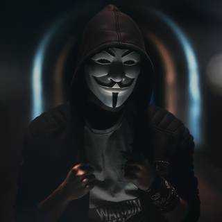 Guy with mask wallpaper