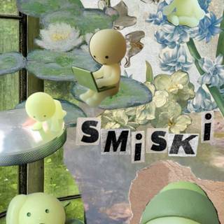 Smiski wallpaper