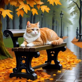 Lonely cat wallpaper