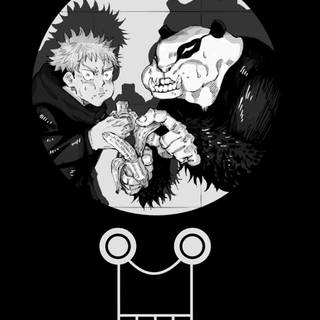 JJK black and white wallpaper