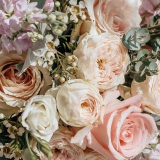 Fake flowers wallpaper