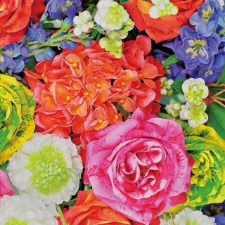 Fake flowers wallpaper