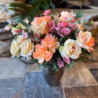 Fake flowers wallpaper