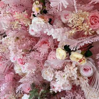 Fake flowers wallpaper