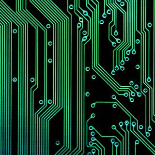 Electric green wallpaper