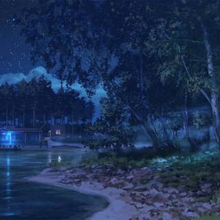 Black anime HD landscape wallpaper