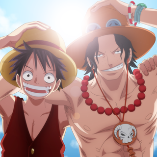 Anime Luffy and Ace wallpaper