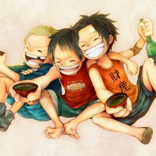 Anime Luffy and Ace wallpaper