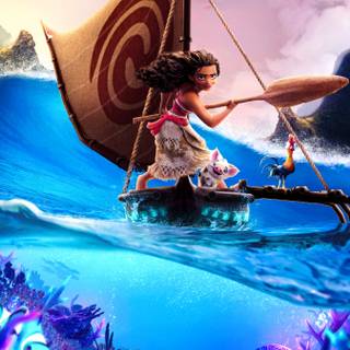Moana 2 movie poster wallpaper
