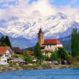 Switzerland village wallpaper