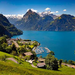 Switzerland village wallpaper