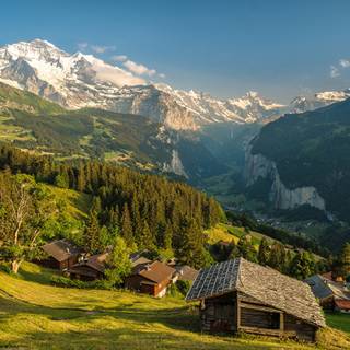 Switzerland village wallpaper