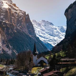 Switzerland village wallpaper