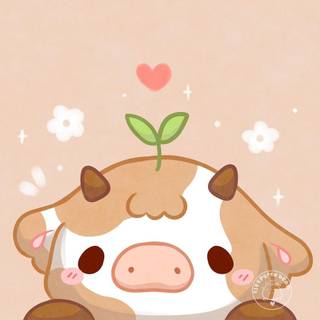 Cute cows Kawaii wallpaper