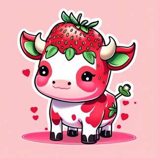Cute cows Kawaii wallpaper