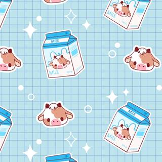 Cute cows Kawaii wallpaper