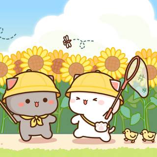 Cute yellow desktop wallpaper