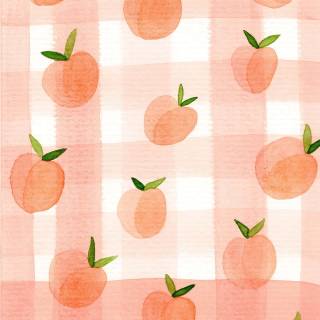 Peach summer wallpaper