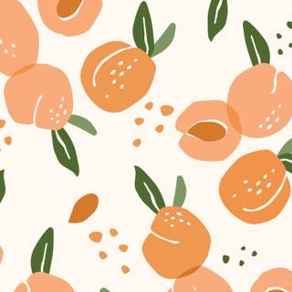 Peach summer wallpaper