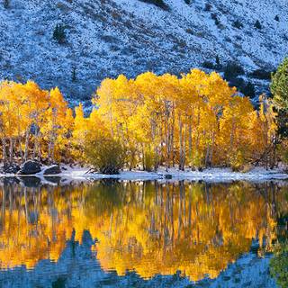 Autumn lake mountain wallpaper