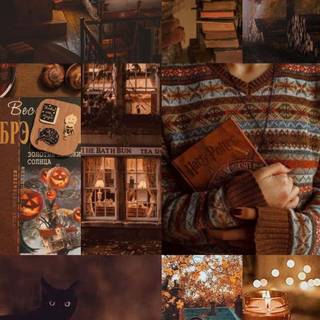 Cozy autumn iPad wallpaper