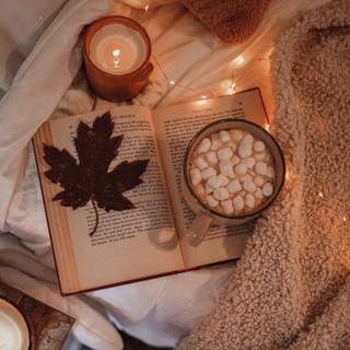 Cozy autumn iPad wallpaper