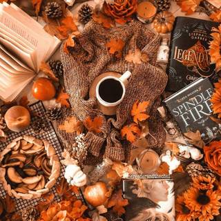 Cozy autumn iPad wallpaper