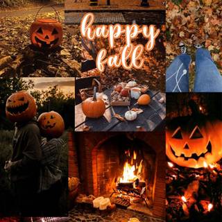 HD autumn collage wallpaper