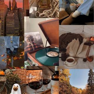 Cozy autumn iPad wallpaper