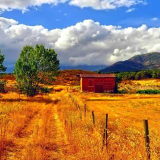 Autumn farm 1920x1080 wallpaper