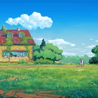 Summer paths wallpaper