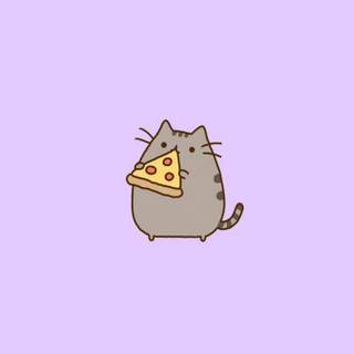 Laptop Pusheen autumn wallpaper