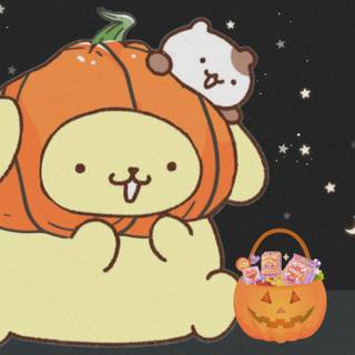 Pompompurin autumn wallpaper