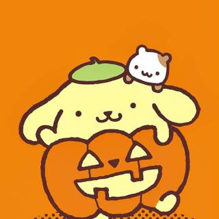 Pompompurin autumn wallpaper