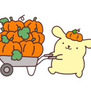 Pompompurin autumn wallpaper