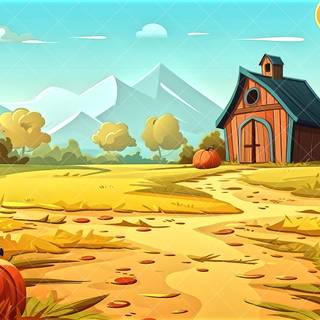 Autumn farm 1920x1080 wallpaper