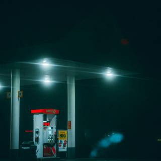 Gas station iPhone wallpaper