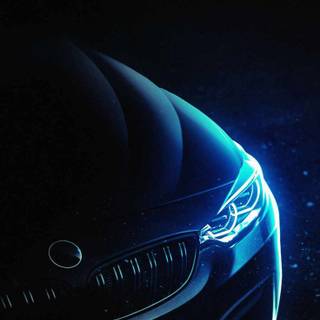 BMW neon phone wallpaper