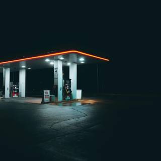Gas station iPhone wallpaper