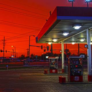 Gas station iPhone wallpaper