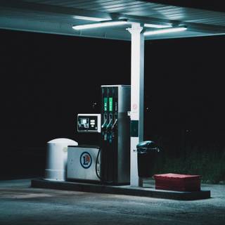 Gas station iPhone wallpaper